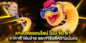 แทงบอลออนไลน์ ไม่มี ขั้น ต่ํา ราคาดี เล่นง่าย และการันตีความมั่นคง