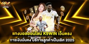 แทงบอลออนไลน์k9win เว็บตรง การเงินมั่นคง บริการลูกค้าเป็นเลิศ 2025